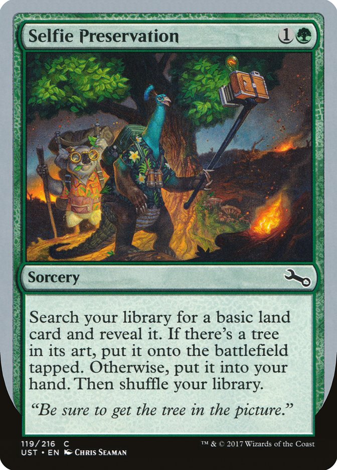 MTG Card Title: Selfie Preservation UST/119