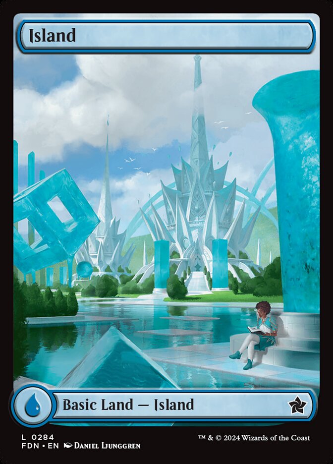 MTG Card Title: Island FDN/284