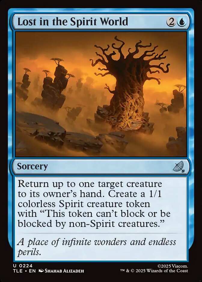 MTG Card Title: Lost in the Spirit World TLE/224