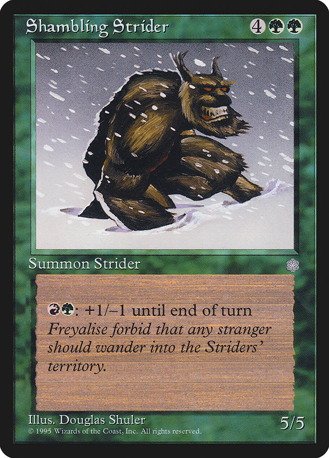 MTG Card Title: Shambling Strider ICE/263