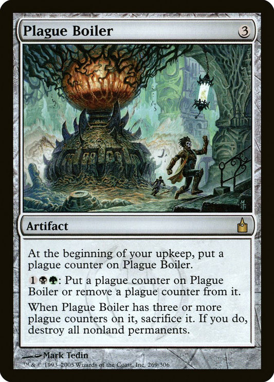 MTG Card Title: Plague Boiler RAV/269