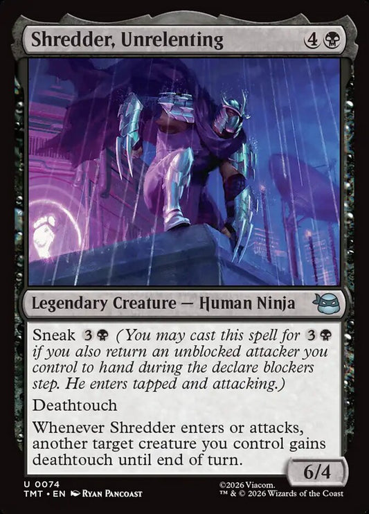 MTG Card Title: Shredder, Unrelenting TMT/74