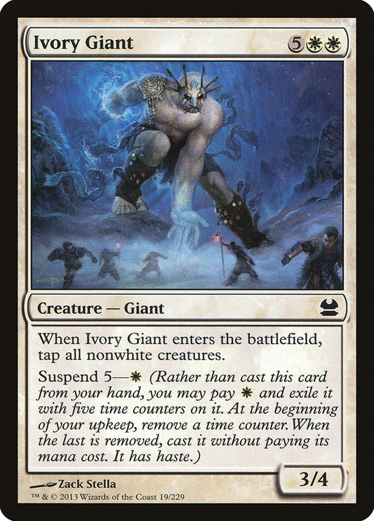 MTG Card Title: Ivory Giant MMA/19