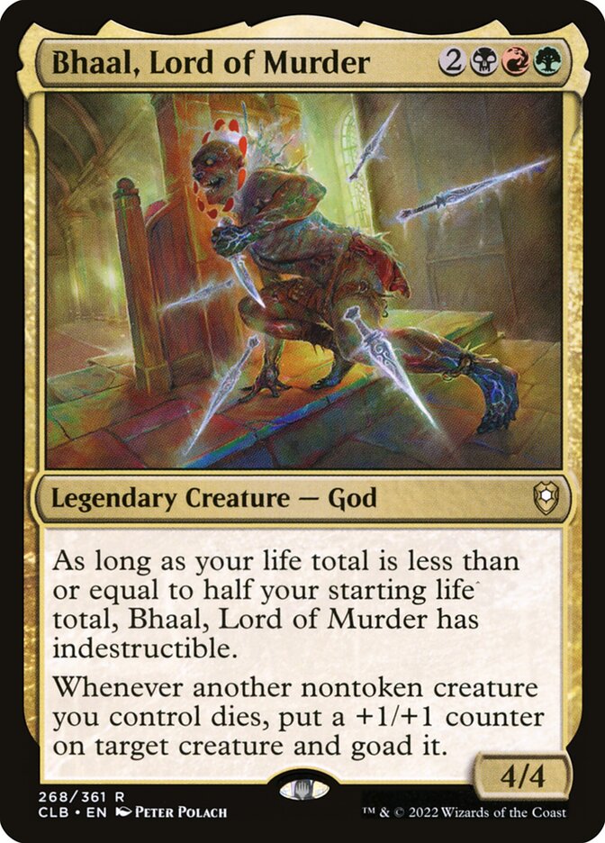 MTG Card Title: Bhaal, Lord of Murder CLB/268