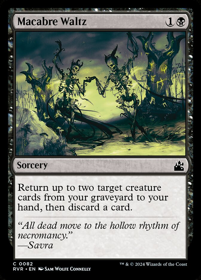 MTG Card Title: Macabre Waltz RVR/82