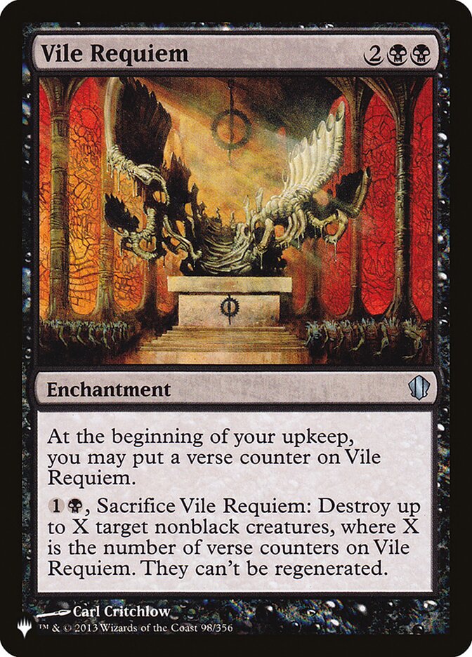 MTG Card Title: Vile Requiem PLST/C13-98