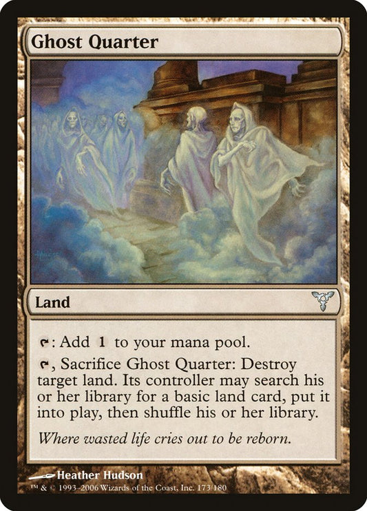 MTG Card Title: Ghost Quarter DIS/173