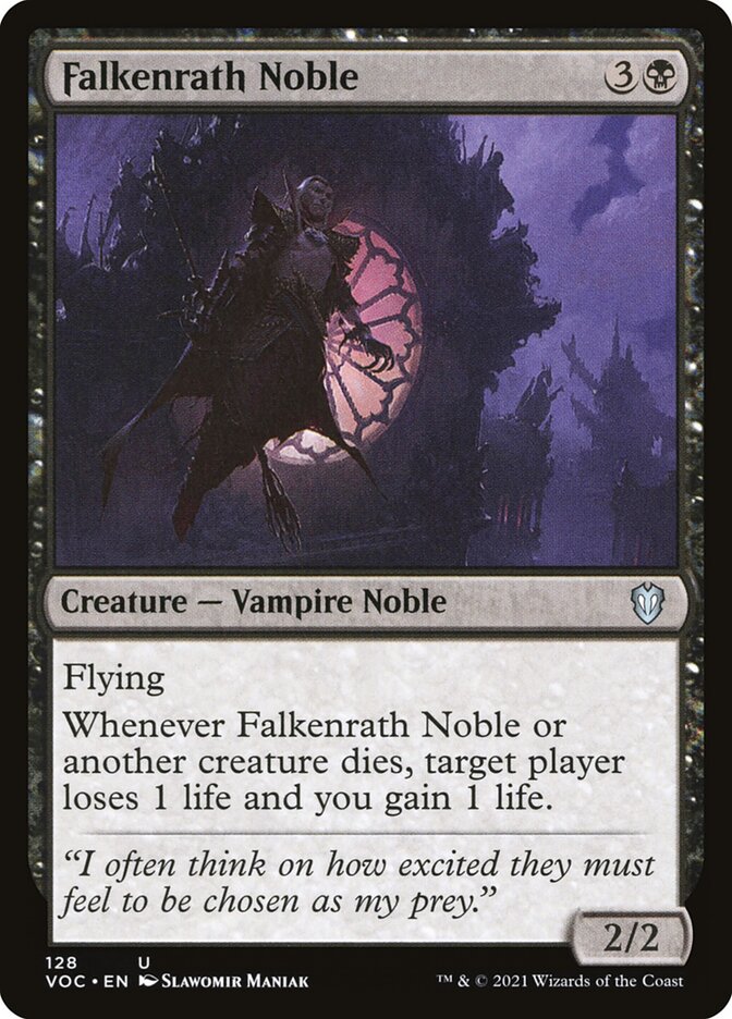 MTG Card Title: Falkenrath Noble VOC/128