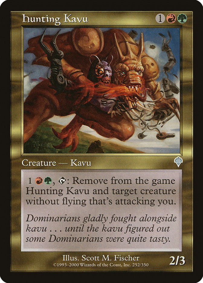 MTG Card Title: Hunting Kavu INV/252