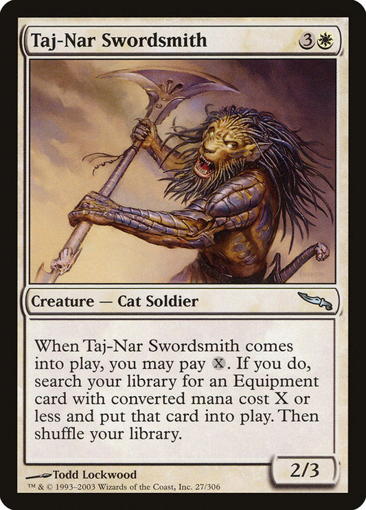 MTG Card Title: Taj-Nar Swordsmith MRD/27