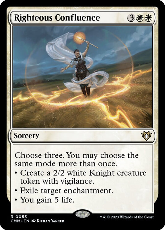 MTG Card Title: Righteous Confluence CMM/53