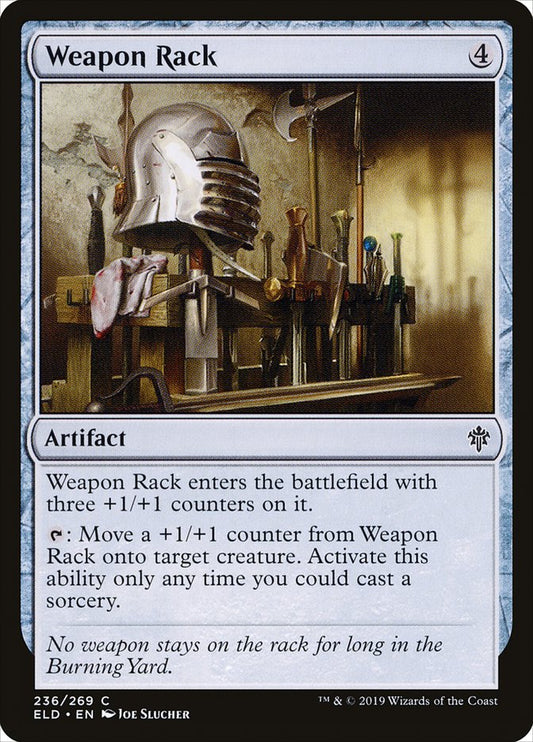 MTG Card Title: Weapon Rack ELD/236