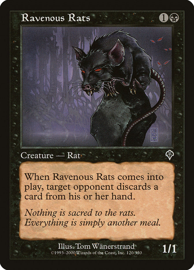 MTG Card Title: Ravenous Rats INV/120