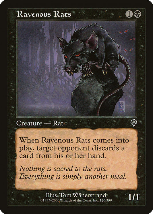 MTG Card Title: Ravenous Rats INV/120