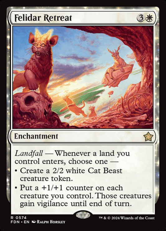 MTG Card Title: Felidar Retreat FDN/574