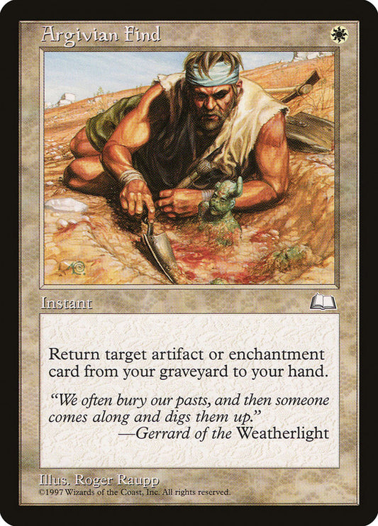 MTG Card Title: Argivian Find WTH/6