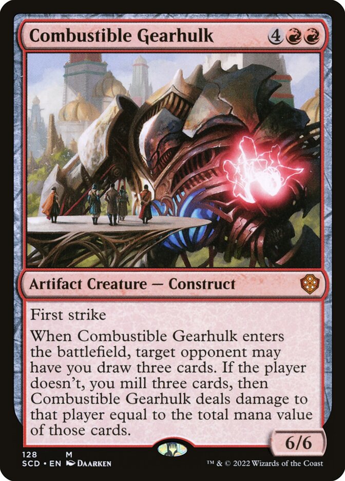 MTG Card Title: Combustible Gearhulk SCD/128