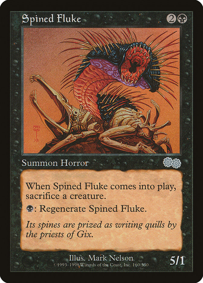 MTG Card Title: Spined Fluke USG/160