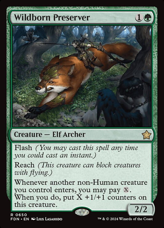MTG Card Title: Wildborn Preserver FDN/650