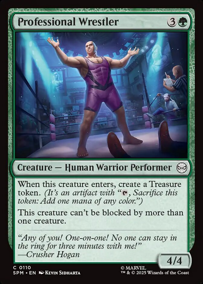 MTG Card Title: Professional Wrestler SPM/110