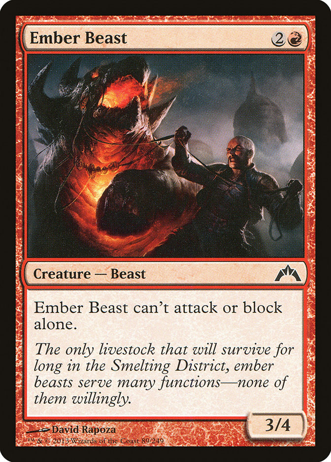 MTG Card Title: Ember Beast GTC/89