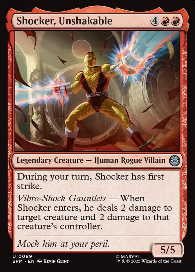 MTG Card Title: Shocker, Unshakable SPM/89
