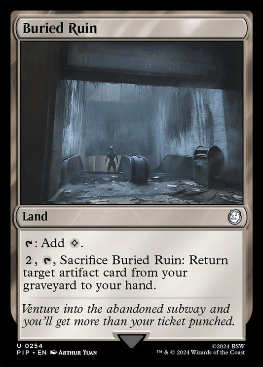 MTG Card Title: Buried Ruin PIP/254
