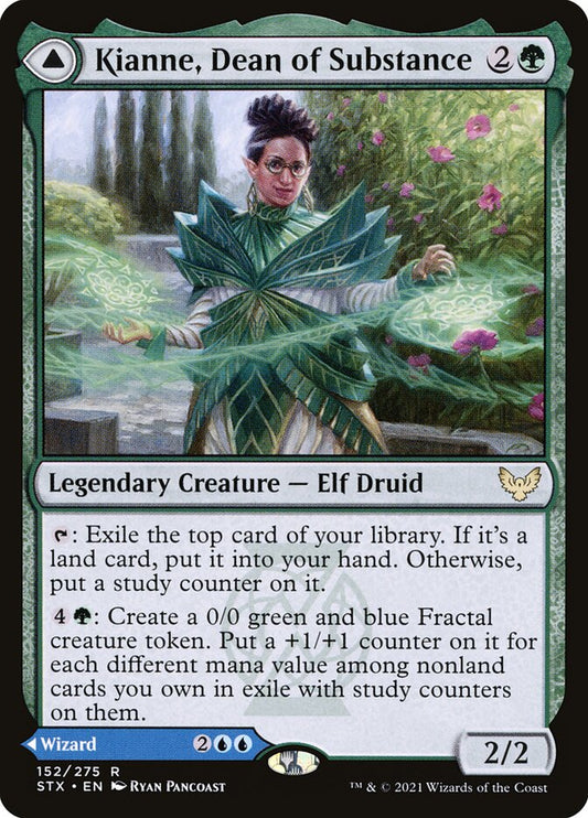 MTG Card Title: Kianne, Dean of Substance // Imbraham, Dean of Theory STX/152