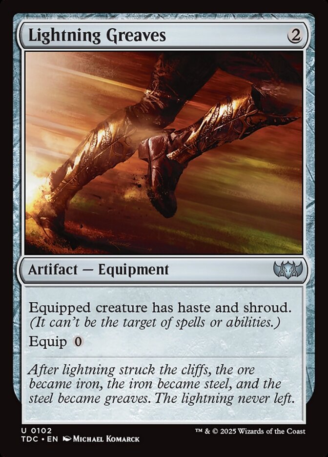 MTG Card Title: Lightning Greaves TDC/102