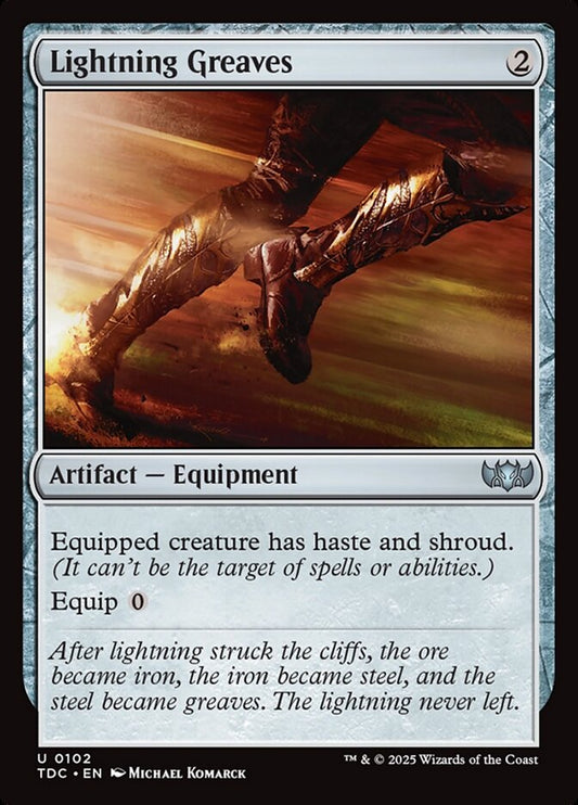 MTG Card Title: Lightning Greaves TDC/102