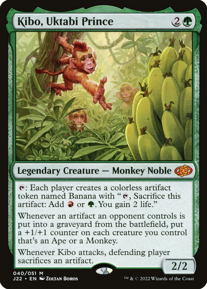 MTG Card Title: Kibo, Uktabi Prince J22/40