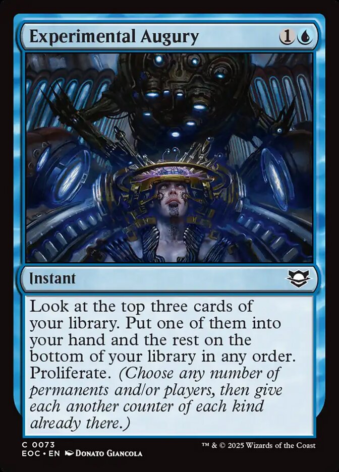 MTG Card Title: Experimental Augury EOC/73