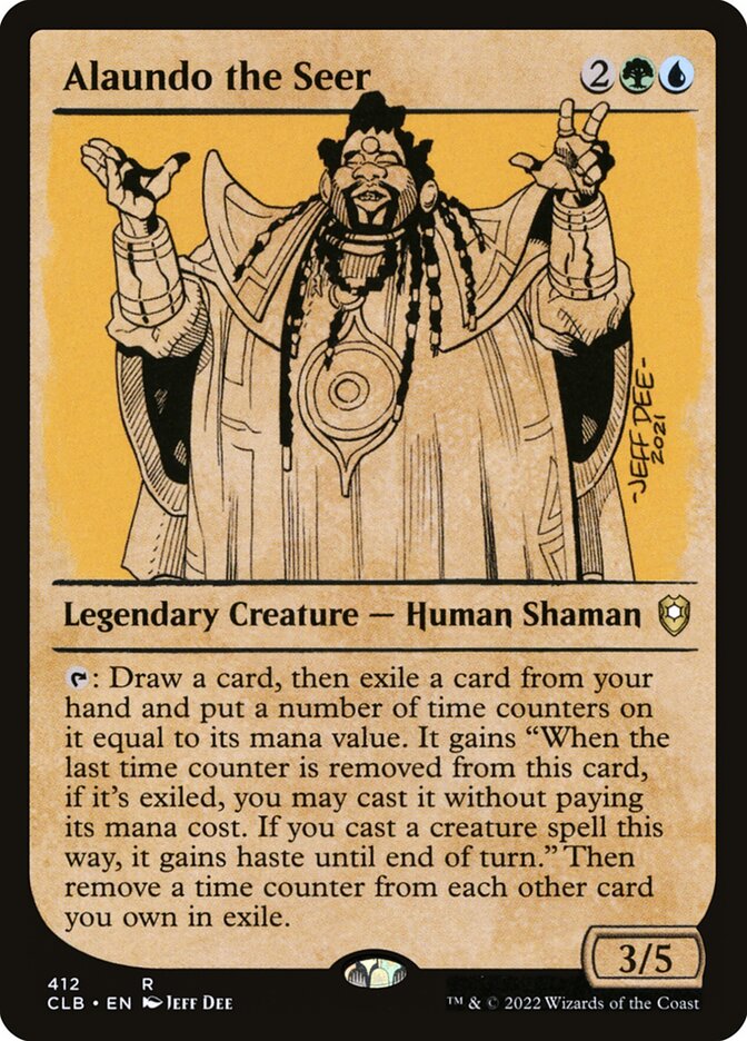 MTG Card Title: Alaundo the Seer CLB/412
