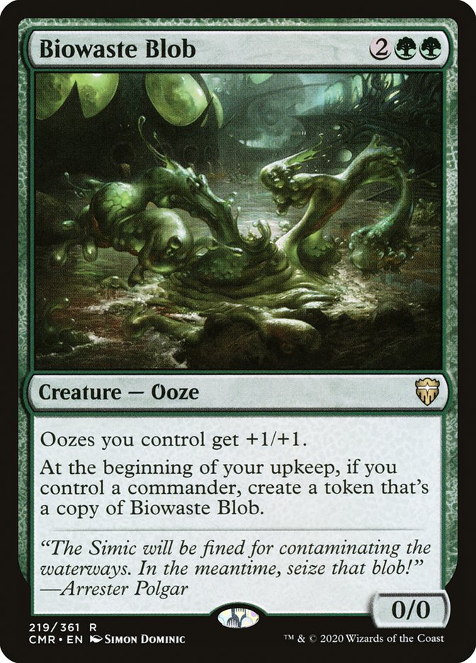 MTG Card Title: Biowaste Blob CMR/219