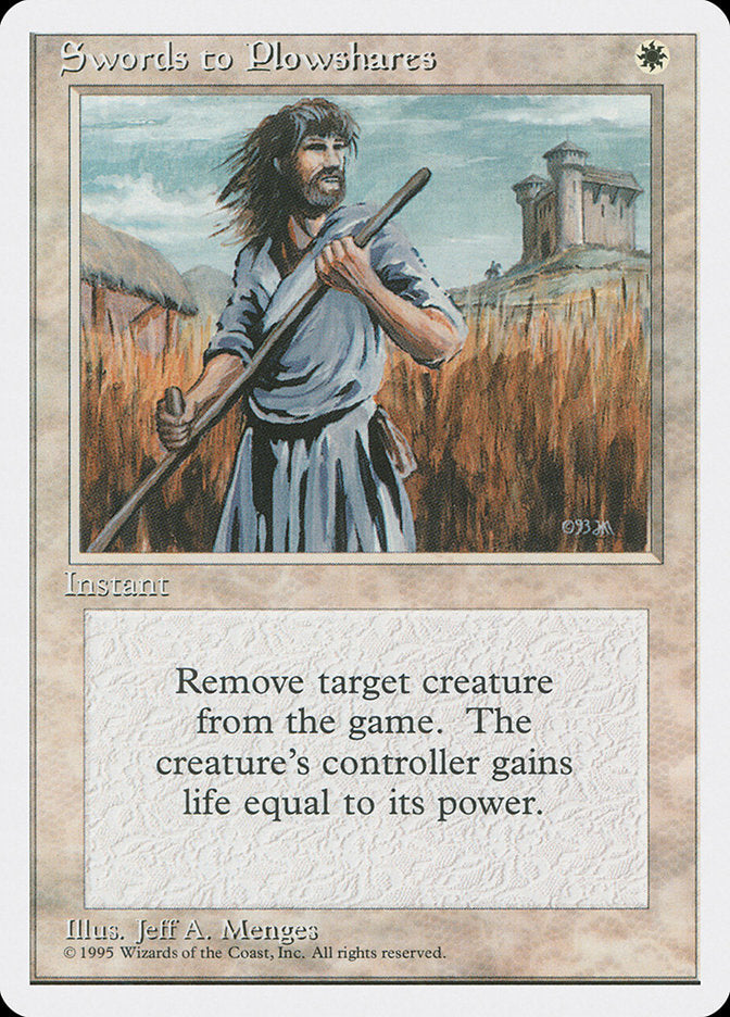 MTG Card Title: Swords to Plowshares 4ED/52