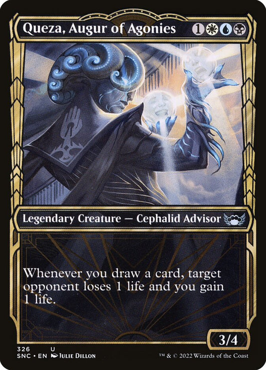 MTG Card Title: Queza, Augur of Agonies SNC/326