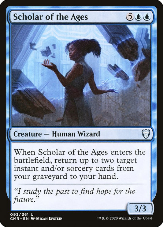 MTG Card Title: Scholar of the Ages CMR/93