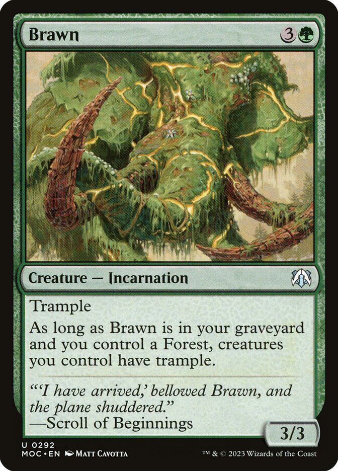MTG Card Title: Brawn MOC/292