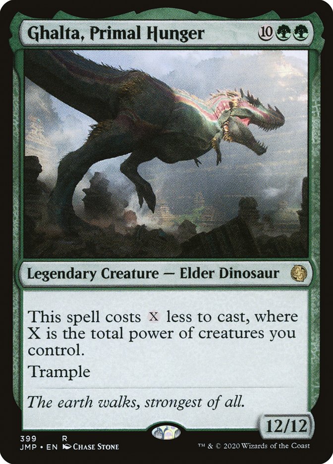 MTG Card Title: Ghalta, Primal Hunger JMP/399