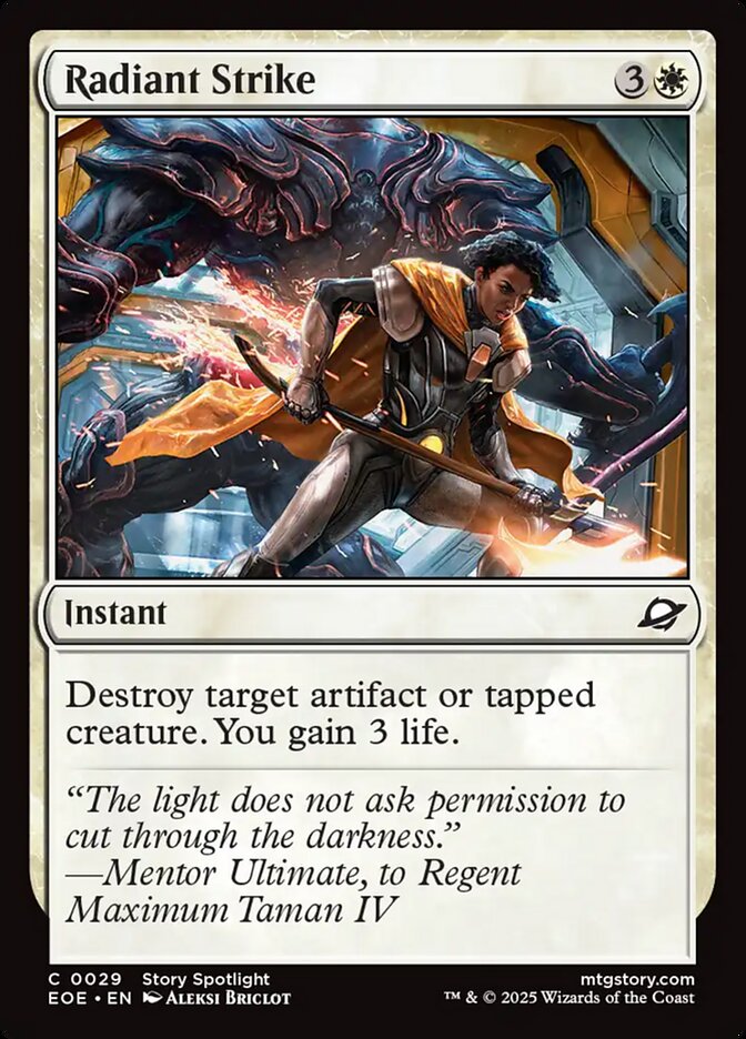 MTG Card Title: Radiant Strike EOE/29