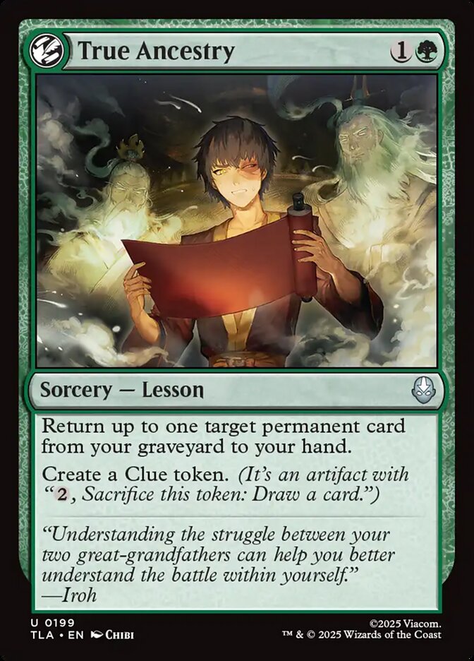 MTG Card Title: True Ancestry TLA/199