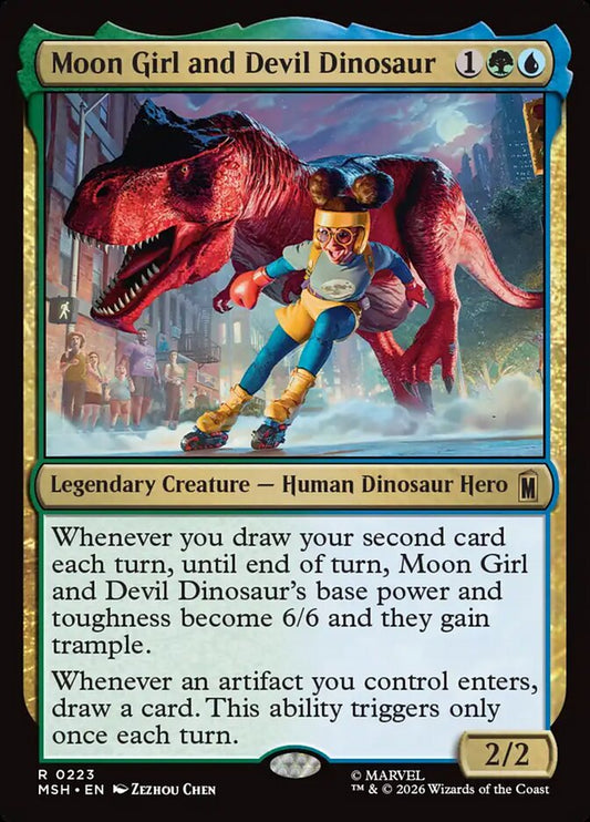 MTG Card Title: Moon Girl and Devil Dinosaur MSH/223