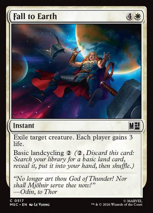 MTG Card Title: Fall to Earth MSC/517