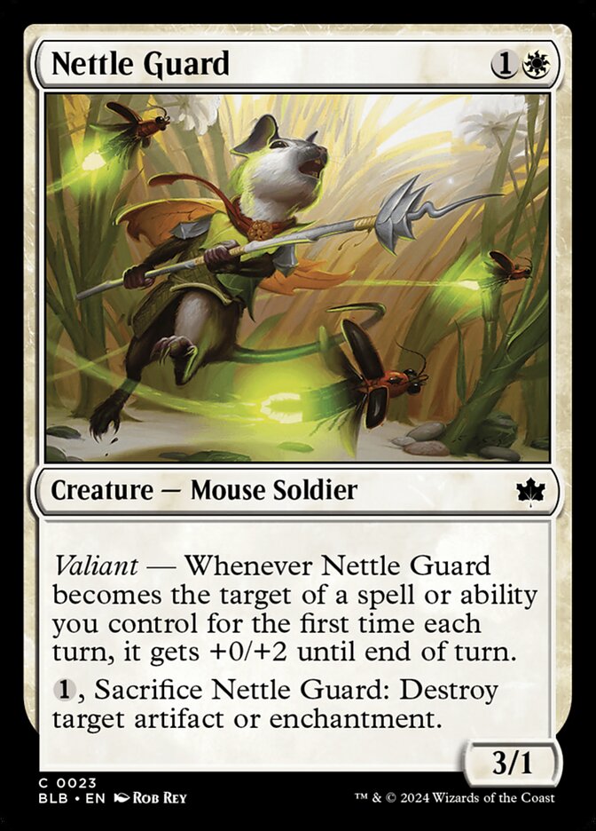 MTG Card Title: Nettle Guard BLB/23
