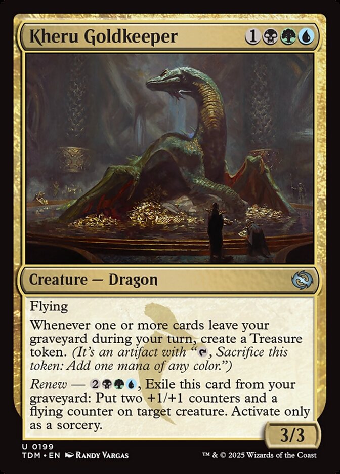 MTG Card Title: Kheru Goldkeeper TDM/199