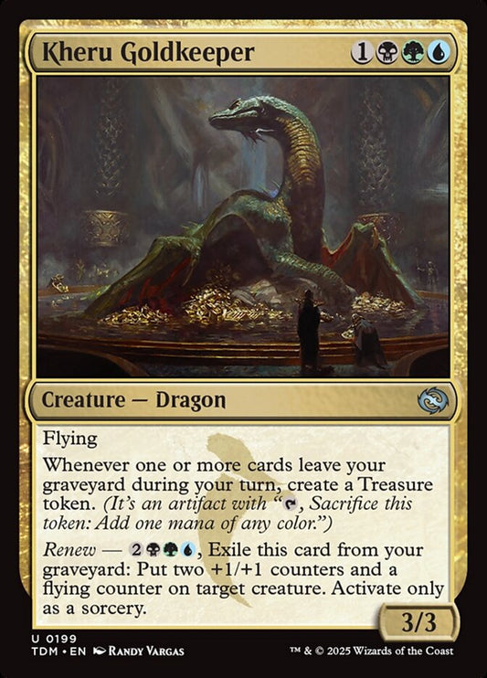 MTG Card Title: Kheru Goldkeeper TDM/199