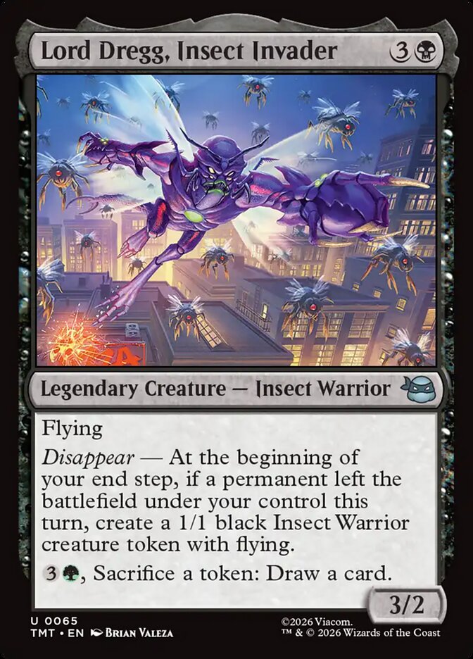 MTG Card Title: Lord Dregg, Insect Invader TMT/65