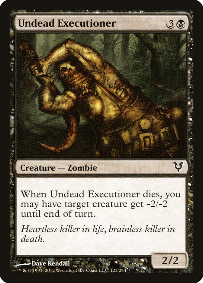 MTG Card Title: Undead Executioner AVR/123