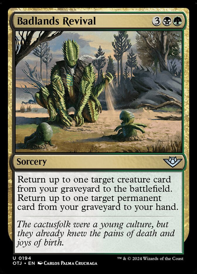MTG Card Title: Badlands Revival OTJ/194