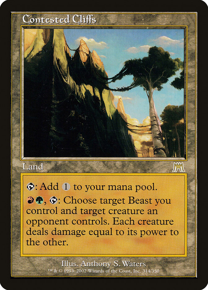MTG Card Title: Contested Cliffs ONS/314